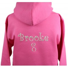 Girls Personalised Crystal Embellished Hoodie